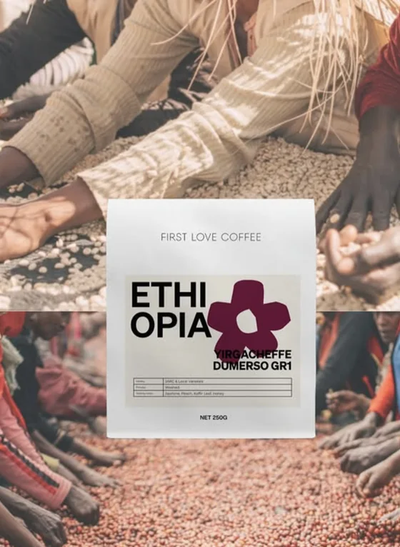 First Love Coffee single-origin bag